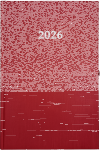 2026 ADINA Wochenkalender A5+ rot-metallic 24x16cm 1...