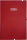 2026 ADINA Wochenkalender A5+ rot-metallic 24x16cm 1 Woche auf 2 Seiten cremefarbenes 80g Papier