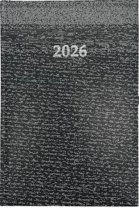 2026 ADINA Wochenkalender A5+ schwarz 24x16cm 1 Woche auf 2 Seiten cremefarbenes 80g Papier