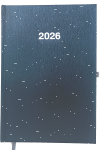 2026 ADINA Wochenkalender A5+ schwarz-metallic 24x16cm 1...