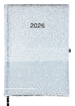 2026 ADINA Wochenkalender A5+silber-metallic 24x16cm 1...