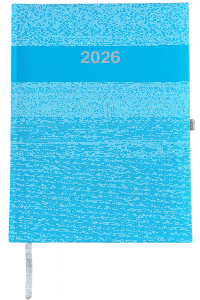 2026 ADINA Wochenkalender A5+ türkis 24x16cm 1 Woche auf 2 Seiten cremefarbenes 80g Papier