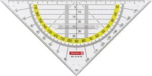 BRUNNEN Geometrie-Dreieck 16cm Griff klar 1049757