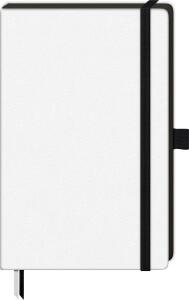 BRUNNEN 105592605 Notizbuch Kompagnon White 12,5 x 19,5 cm unliniert Hard Cover-Einband weiß