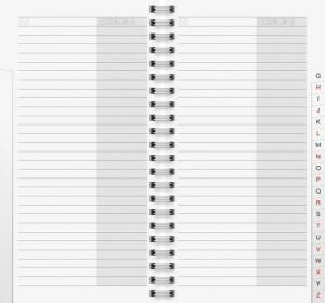 BRUNNEN Telefonregister 10x19cm Ersatz 1064331