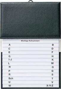 BRUNNEN Telefonregister 16x22cm schwarz Schuppen 106433590