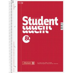 Collegeblock Student A4 80BL kariert BRUNNEN 1067942