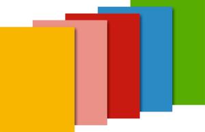 HEYDA 203375705 Seidenpapier 50 x 70 cm gelb rosa hellrot hellblau hellgrün