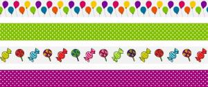 HEYDA 203584361 Deko Tapes Party Ballons bunt jede Rolle 5 m x 15 mm Papier-Tapes verschiedene Farben
