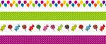 Tapes Party Ballons bunt jede Rolle 5 m x 15mm...