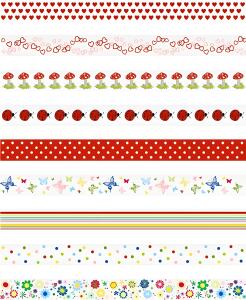 Deko Tapes Frühling Rollen 15 mm x 10 m Display 26 x 23 x 30 cm