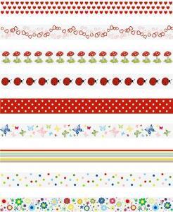 HEYDA 203584395 Display Deko Tapes Frühling Rollen 15 mm x 10 m Display 26 x 23 x 30 cm Folien-Tapes