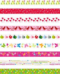 Deko Tapes Spring Rollen 15 mm x 10 m Display 26 x 23 x 30 cm