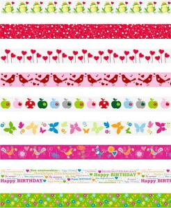 HEYDA 203584397 Display Deko Tapes Spring Rollen 15 mm x 10 m Display 26 x 23 x 30 cm Folien-Tapes
