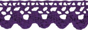 HEYDA 203584566 Spitzen Tape 2 m x 15 mm 100 % Baumwolle flieder