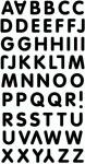 HEYDA 203780622 Stick-Ons-Mix Buchstaben 75 x 165 cm schwarz