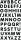 HEYDA 203780622 Stick-Ons-Mix Buchstaben 75 x 165 cm schwarz