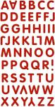 HEYDA 203780623 Stick-Ons-Mix Buchstaben 75 x 165 cm rot