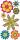 HEYDA 203780653 Stick-Ons-Mix Blumen 75 x 165 cm pastell