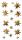 HEYDA 203780704 Stick-Ons-Mix Sterne 75 x 165 cm goldfarben