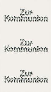 HEYDA 203782908 Strass-Sticker Zur Kommunion 75 x 165 cm Acryl glasklar