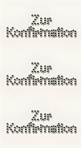 HEYDA Strass-Sticker Zur Konfirmation 75 x 165 cm Acryl glasklar