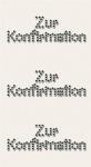 HEYDA 203782909 Strass-Sticker Zur Konfirmation 75 x 165...