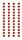 HEYDA 203782915 Strass-Sticker Miniherzen 75 x 165 cm Acryl rot
