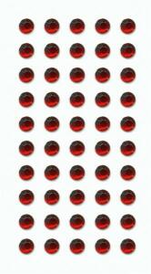 HEYDA 203782917 Strass-Sticker rund 75 x 165 cm Acryl rot