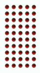 HEYDA 203782917 Strass-Sticker rund 75 x 165 cm Acryl rot