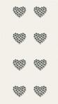 HEYDA 203782920 Strass-Sticker Herz 75 x 165 cm Acryl...