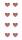 HEYDA 203782921 Strass-Sticker Herz 75 x 165 cm Acryl rot