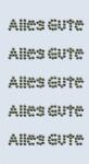 HEYDA 203782924 Perlen-Sticker Alles Gute 75 x 165 cm...
