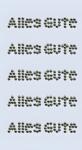 Perlen-Sticker Alles Gute 75 x 165 cm Ø ca. 2 mm...