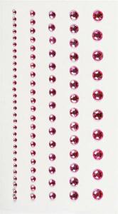 HEYDA 203782942 Strass-Sticker 75 x 165 cm Ø ca. 2 - 6 mm Acryl rosa