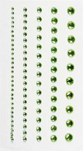 HEYDA 203782944 Strass-Sticker 75 x 165 cm Ø ca. 2 - 6 mm Acryl grün