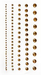 HEYDA Strass-Sticker 75 x 165 cm Ø ca. 2 - 6 mm Acryl goldfarben