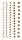 HEYDA Strass-Sticker 75 x 165 cm Ø ca. 2 - 6 mm Acryl goldfarben