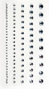 HEYDA Strass-Sticker 75 x 165 cm Ø ca. 2 - 6 mm Acryl kristall