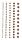 HEYDA Perlen-Sticker 75 x 165 cm Ø ca. 2 - 6 mm Cabochon-Perlen bronze
