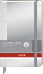 BRUNNEN 105522005 Notizbuch Kompagnon Alu 12,5 x 19,5 cm...