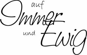 HEYDA 211800000 Stempel Hochzeit auf Immer und Ewig Holz matt lackiert