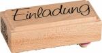 HEYDA 211800300 Stempel Einladung Einladung Holz matt...