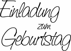 HEYDA 211800302 Stempel Einladung Einladung zum Geburtstag Holz matt lackiert