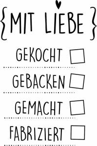 HEYDA 211800319 Stempel Allgemein Mit Liebe Holz matt lackiert