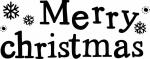 HEYDA 211800408 Stempel Weihnachten Merry Christmas Holz...