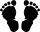 HEYDA 211801205 Stempel Geburt Footsteps Holz matt lackiert