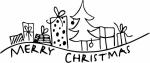 HEYDA 211801400 Stempel Weihnachten Geschenke! Holz matt...