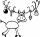 HEYDA 211801401 Stempel Weihnachten Rudolf Holz matt lackiert