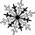 HEYDA 211801406 Stempel Weihnachten Eiskristall mini Holz matt lackiert